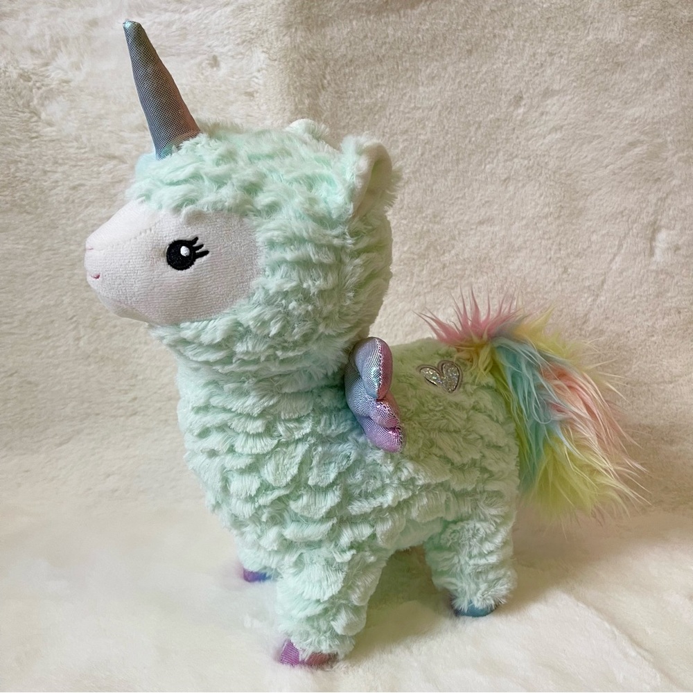 Kellytoy Plush Llamacorn Llama Unicorn Mint Green
Stuffed Animal Toy Rainbow